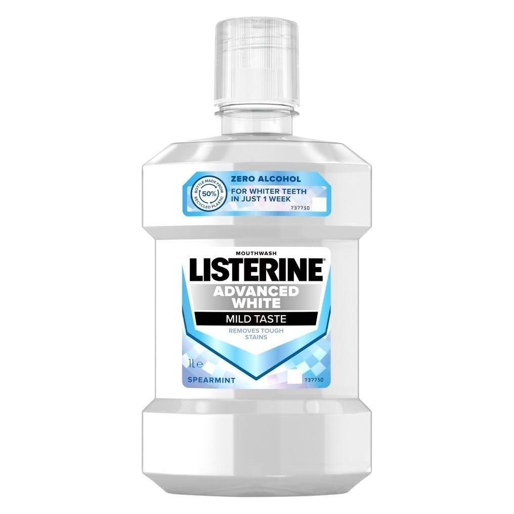 Listerine Advanced White Mild Taste Mouthwash (1000 ml, Mundspülung) (99080)