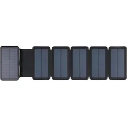 Sandberg Solar 6-Panel (20000 mAh, 20 W, 74 Wh), Powerbank, Schwarz