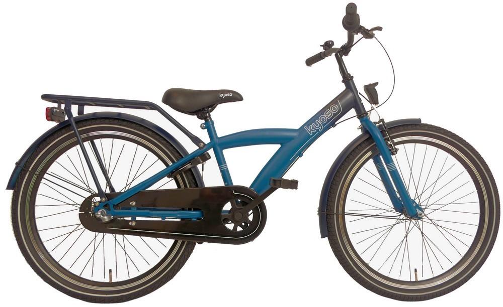 Kinderfahrrad Kyoso X-Rider 24 Zoll Nexus-3 mit Rücktrittbremse - dunkelblau/aqua