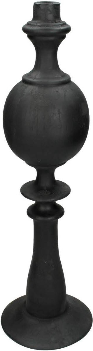 SVJ Home Decorations Kandelaar Polyserin Zwart - H 44 x B 13 x D 13 cm