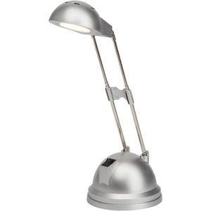 Brilliant Schreibtischlampe Katrina, silber, LED, 650 Lumen, warmweiß