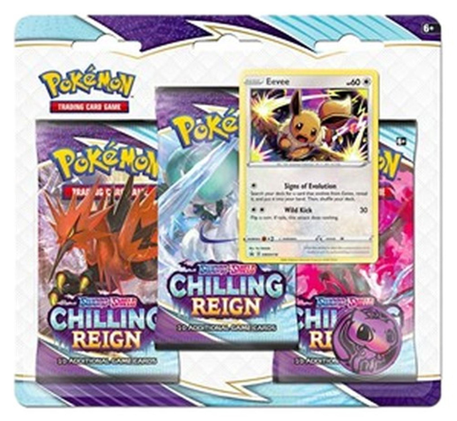 Pokemon Chilling Reign Eevee 3-Pack Blister van The Pokemon Company