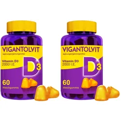 VIGANTOLVIT 2000 I.E. Vitamin D Weichgu. 2X60 St