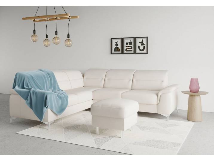 sit&more Ecksofa Sinatra L-Form, optional mit Kopfteilverstellung und Armteilfunktion