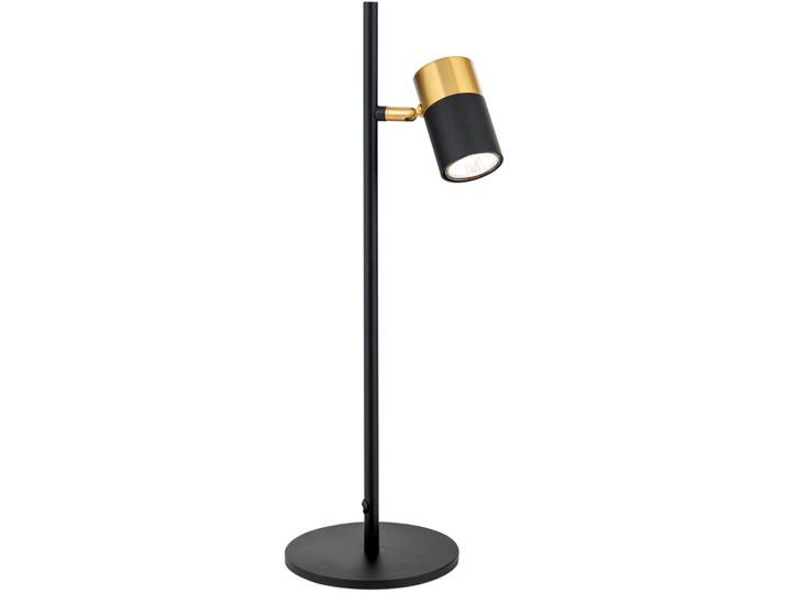 Tischlampe Kevin schwarz-gold Stahl H 51 cm