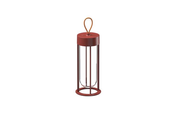 Flos Architectural FLOS In Vitro Unplugged LED terracotta 2700K Unplugged, dimmbar, terracotta, Aluminium, Design