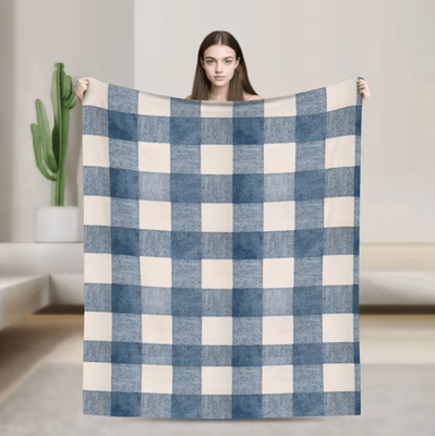 Inspire Curations Royal Stewart Tartan Plaid Soft Fleece Throw Blanket 5 75x100cm 30x40in