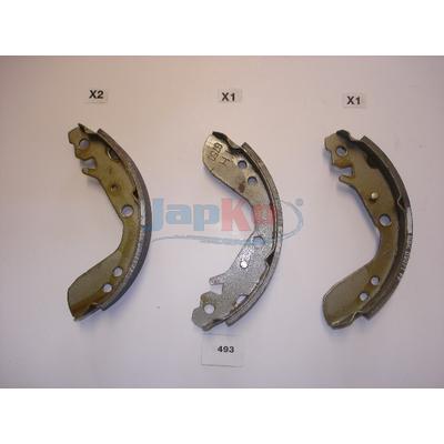JAPKO Bremsbackensatz 55493 Hinterachse für HONDA