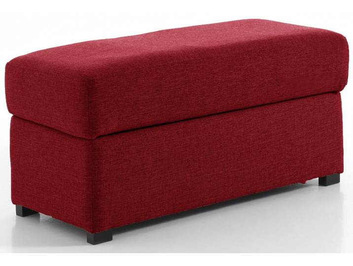 Pouf rectangle, Rouge