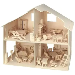 Pebaro Puppenhaus mit Möbel