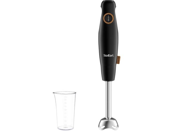 TEFAL Stabmixer HB46E8 Eco Respect , schwarz, B:7cm H:41,3cm T:7cm, Mixer, 4 Powelix-Klingen, Spritzschutz, ergonomischer Griff, Stabmixer