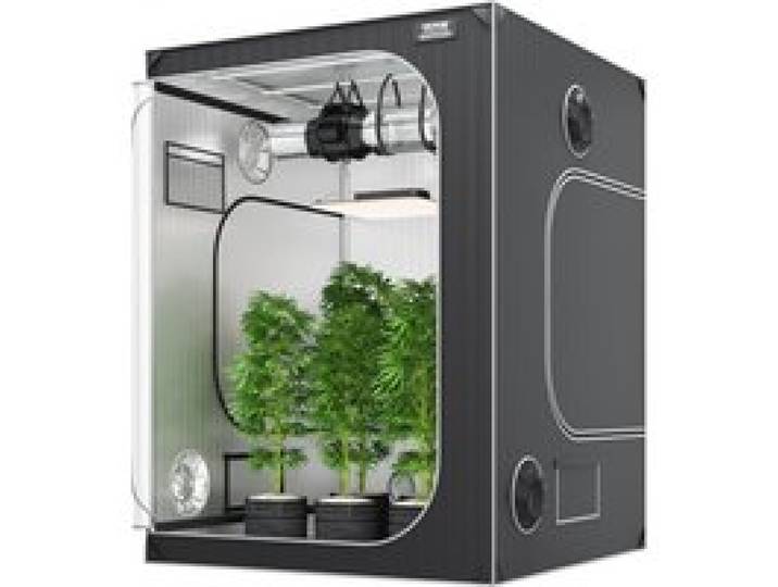 VEVOR Grow-Zelt, 152,4 x 152,4 x 203,2 cm, Indoor-Growzelt, hydroponische Fenstertür-Ablage