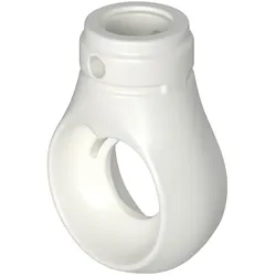 BAUHELD Markisenöse Rund 12 mm Ral 9016 für Kugelhaken