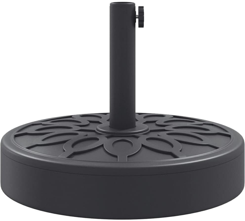 vidaXL 26 kg Umbrella Base Black 355mm H X 45cm W X 45cm D