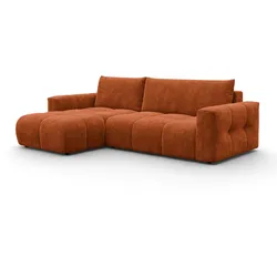 ECKSOFA VERONA 4-Sitzer links, Orange