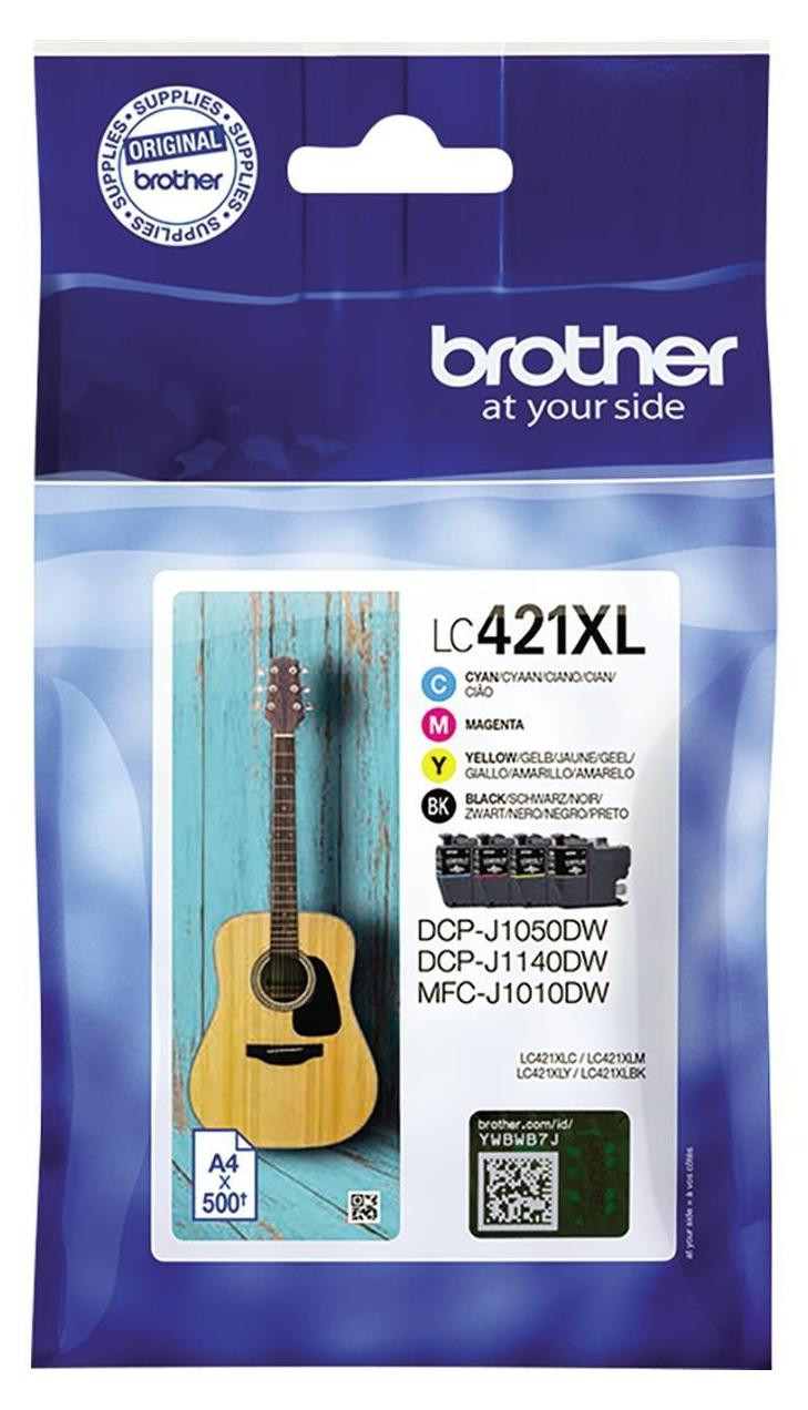 Brother LC421XLVAL Originele inktpatronen multipack - Zwart, Cyaan, Magenta, Geel