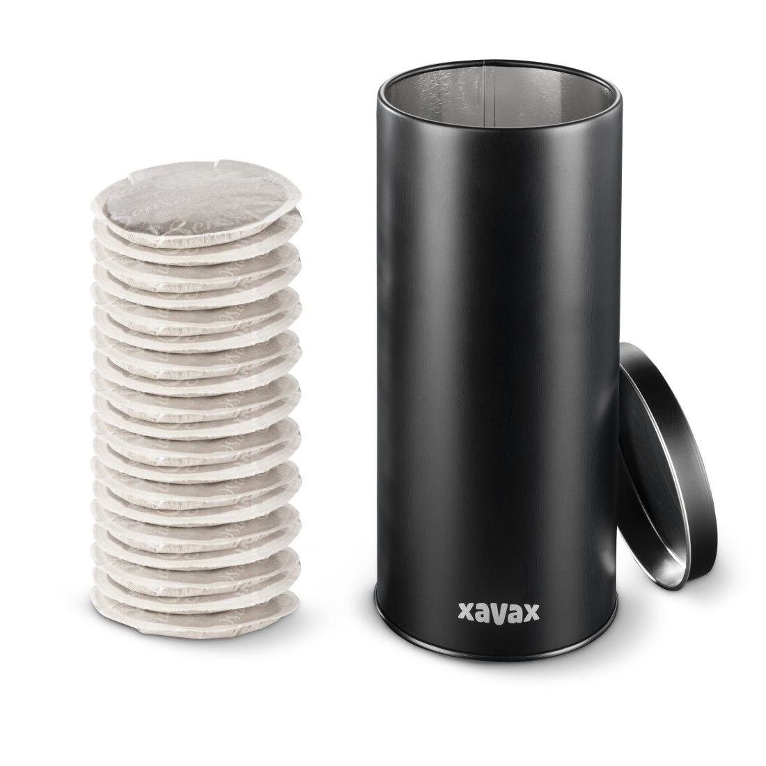 Xavax 111272 Kaffeepad-Dose für 20 Senseo Pads Behälter andere (Schwarz) 00111272