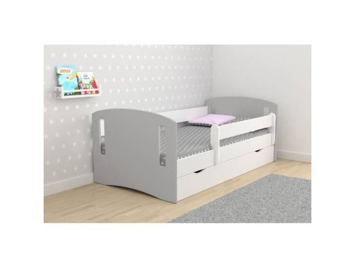 Lit enfant Kocot Kids Classic - Gris - Sans tiroir - Matelas 160/80