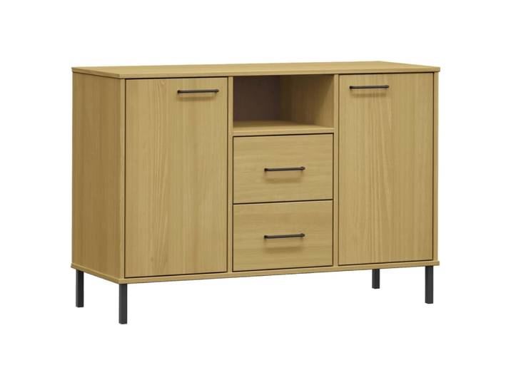 Buffet bahut commode armoire 113 x 40 x 77 cm marron