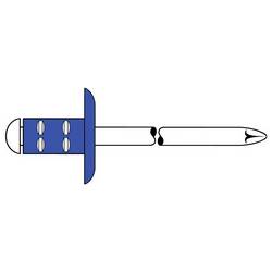 Gesipa 1433872 Mehrbereichsblindniete 4 mm Stahl Stahl Stahl PolyGrip® 500 St.