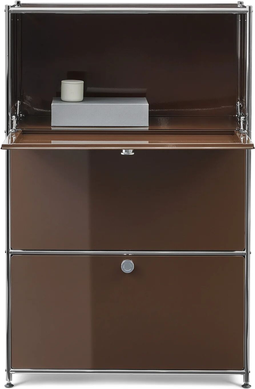 Tchibo - Metall-Kommode »Cn3« mit 3 versetzbaren Klappenfächern Metall-Kommode »Cn3« mit 3 versetzbaren Klappenfächern - 77x40x120,3cm - chrom -