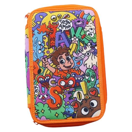Firstgrade - Pencilcase Lakserytteren (LAKS-PENAL-ORANGE-23) (5714461059266)