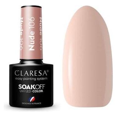 Claresa 106 Nude UV Nagellack 5ml (Beige, UV-Gel Lack) (44150946)