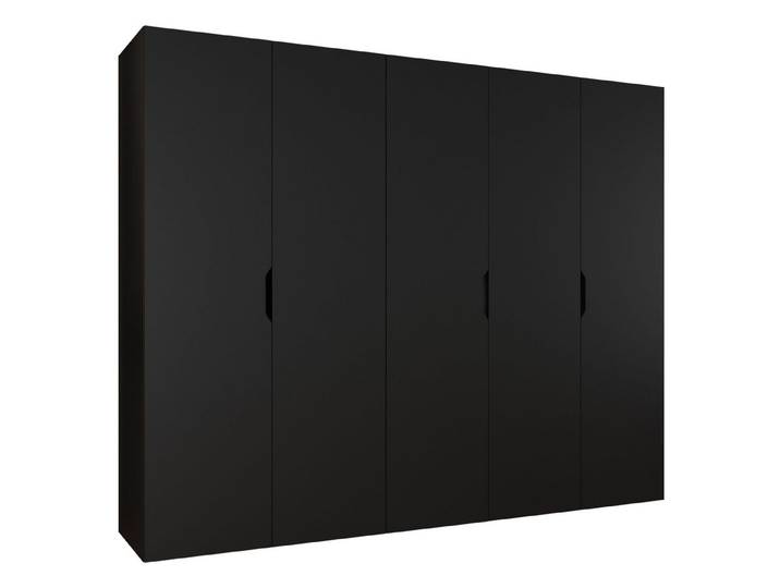 MIRJAN24 Kleiderschrank Malaga 250 (mit fünf Drehtüren) gedämpftem Schließsystem, 250x52x202 cm