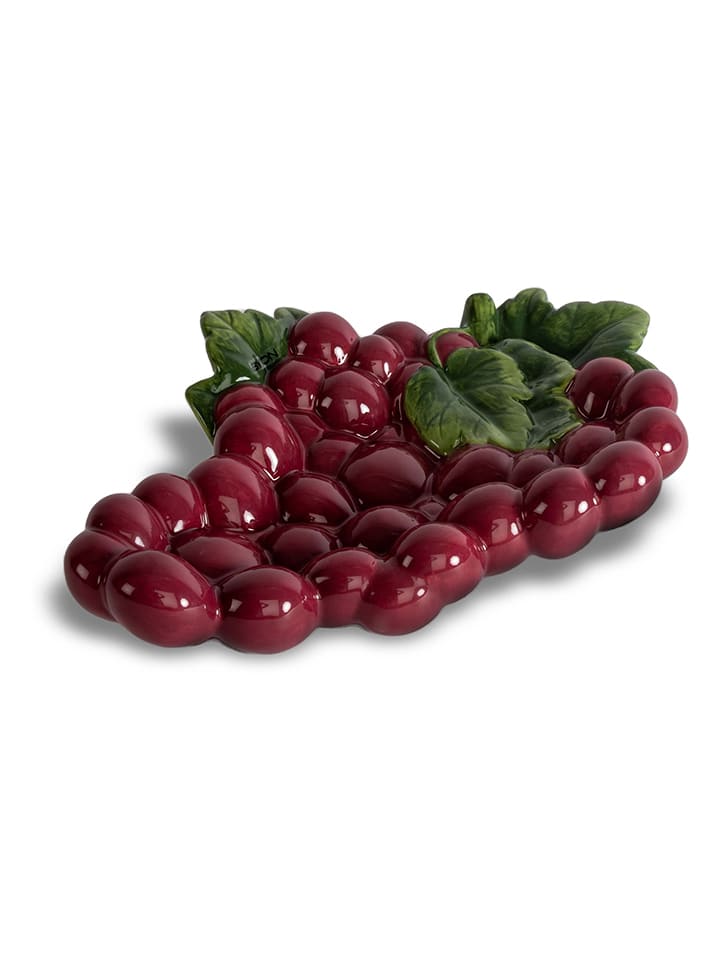 Byon Servierteller "Grape" in Bordeaux - (B)28 x (H)6 x (T)21 cm - onesize