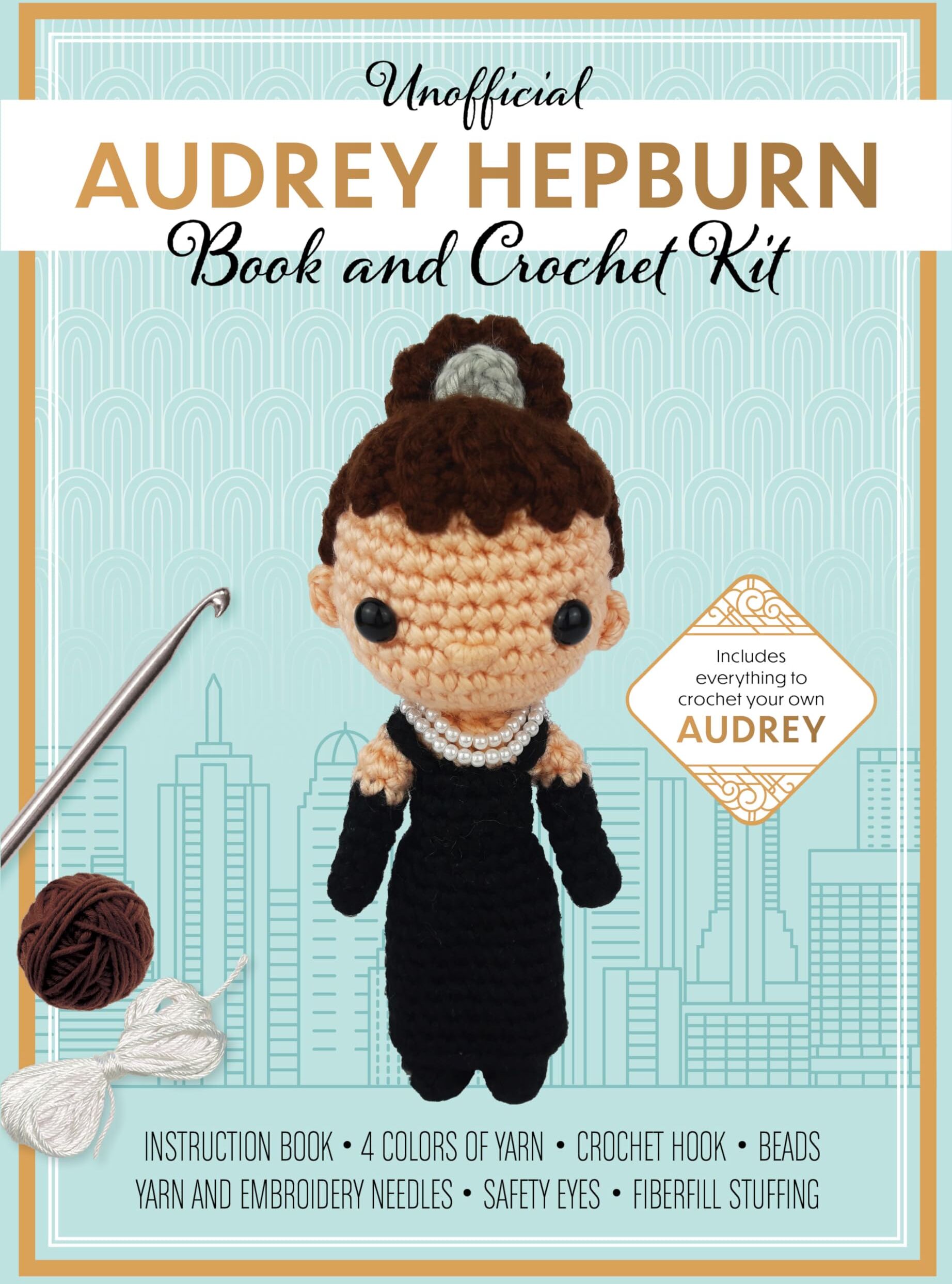 Kati Galusz - Unofficial Audrey Hepburn Book and Crochet Kit: Includes Everything to Crochet Your Own Audrey Hepburn (Unofficial Personality Crochet Kits) - Preis vom 30.09.2026 09:01:18 h