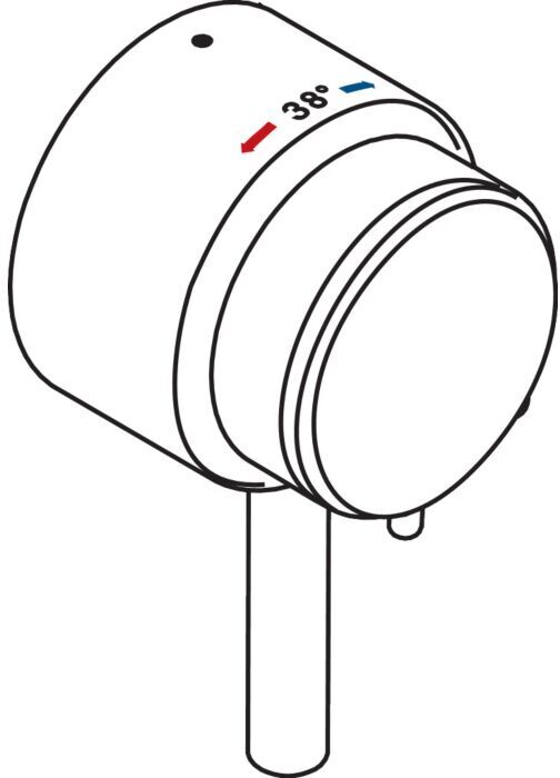 Hansgrohe Triostatgriff kpl.Pharo Duschpaneel 25971000 Comfort Plus