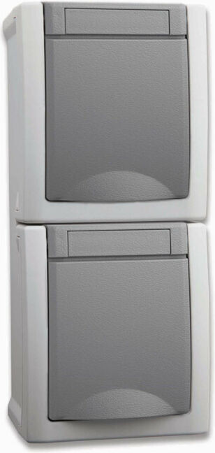 Panasonic Prise double verticale FR-AP IP54 90591086-DE (90591086-DE)