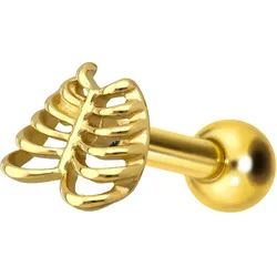Titan Ohrpiercing mit Innengewinde SKELETT TORSO