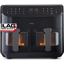 Medion MD 11760 Life P20 XXL, Fritteuse, Schwarz