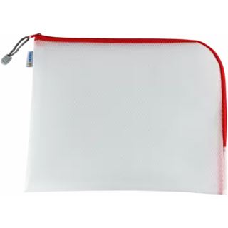 HERMA Reißverschlussbeutel transparent/rot, 1 St.