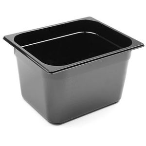 Hendi GN-Behälter Profi Line, 862407, GN 1/2, 12,5 Liter, Kunststoff, schwarz, Tiefe 200mm