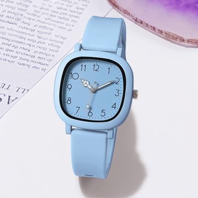 Friendly Fresh Finds Fashion Brand Bear Quartz Silicone Watch For Women Casual Jelly Gift For Girls blue