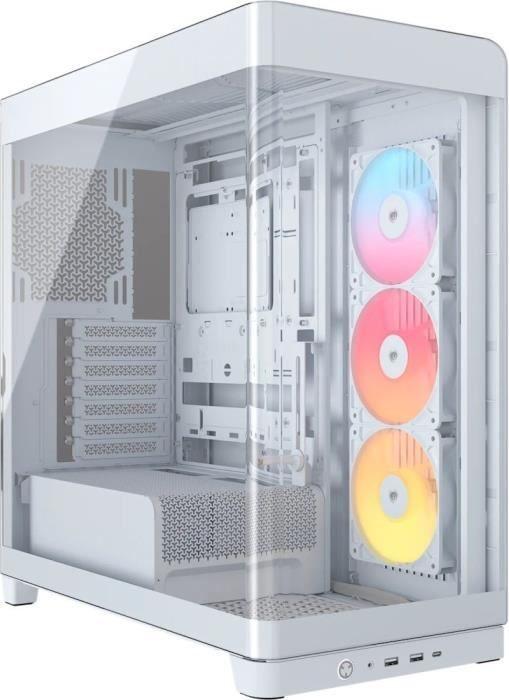 CORSAIR FRAME 4500X RS-R ARGB PC-Gehäuse, Tempered Glass Mid-Tower, 2 Radiatoren, Weiß