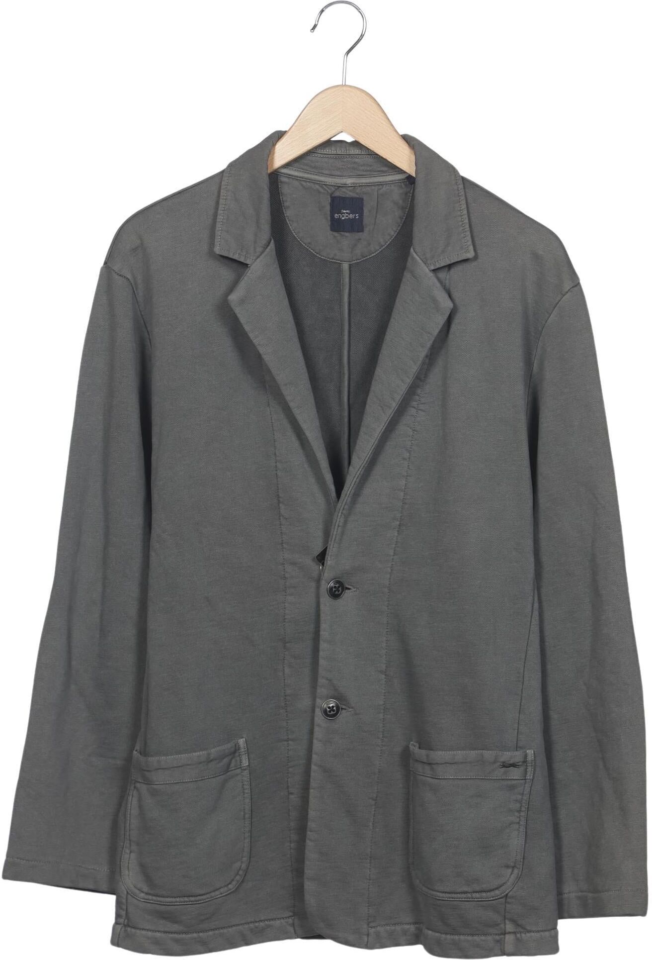 engbers Herren Sakko, Grau, Gr. XL, Synthetik / Baumwolle - Second Hand