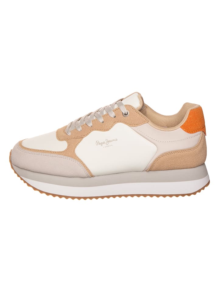Pepe Jeans FOOTWEAR Sneakers "High" in Beige/ Orange - 40