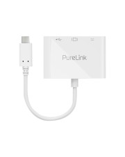 PureLink USB-C auf Multiport Adapter 0.10m weiß Digital/Daten 0,1 m Weiß (IS270)