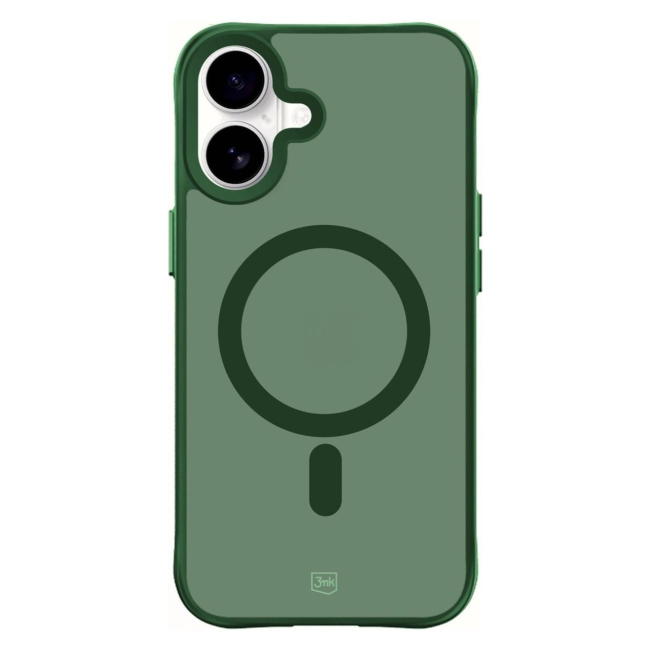 3MK Other goods Smoke MagCase for iPhone 16 - Green-Translucent (Apple iPhone 16) (5903108741132)