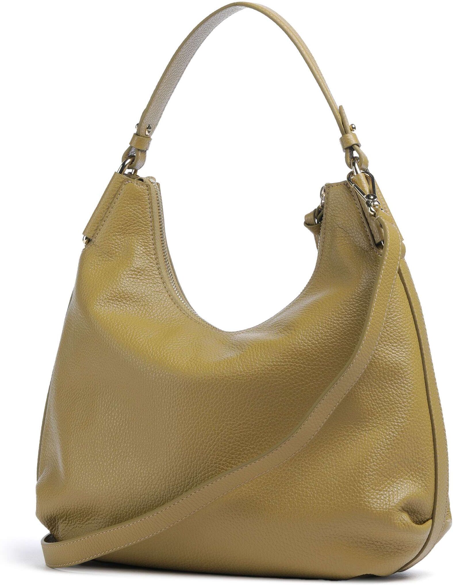 Coccinelle Rebekka Beuteltasche aus Leder, oliv