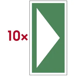 LimarLite Rettungszeichen Zusatzschild »Richtungspfeil für Erste-Hilfe-Einrichtungen« 10 x, 10x20 cm
