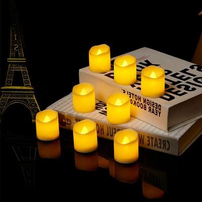 Uplift Treasures Flameless LED Tea Light Candles Warm White Decorative Lights warm White 48 pack