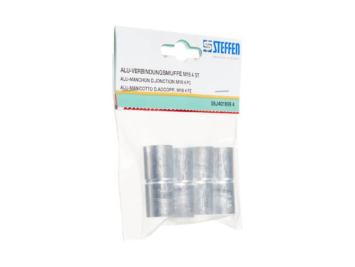 Aluminium-Verbindungsmuffe ⌀ 16 mm 4 Stück