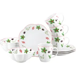 Kaffeeservice Naomi Weihnachten Multicolor, 12-tlg