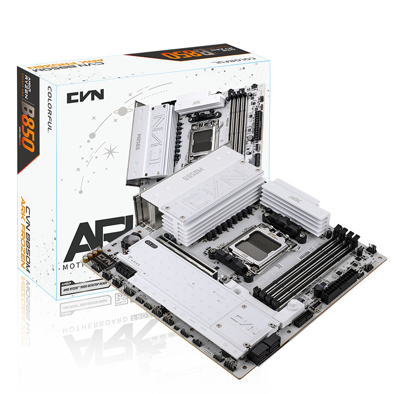 COLORFUL CVN B850M ARK FROZEN V14 moederbord M-ATX