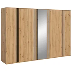 Drehtürenschrank TOFTA Eiche Artisan, Anthrazit