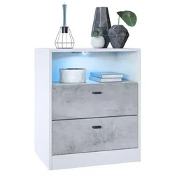 KOMMODE Pino Fronten in Beton Oxid Optik